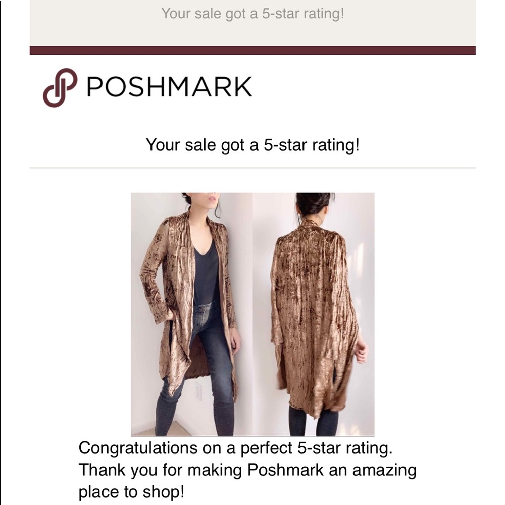 ! LAST 2! Copper Velvet Long Duster - Picture 6 of 8